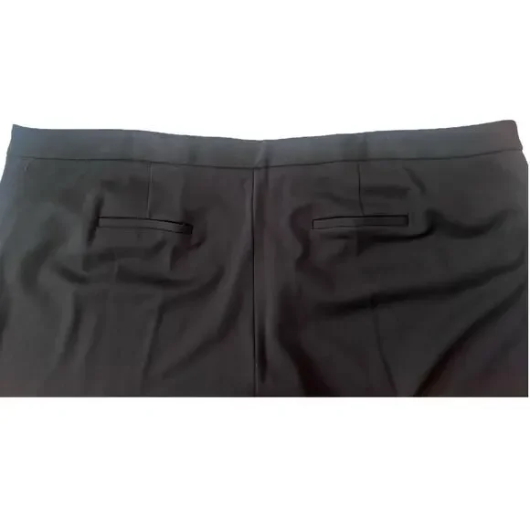 Calvin Klein Flat Front Ponte Ankle Dress Pants | Plus 24W, Black NEW! - Picture 14 of 16